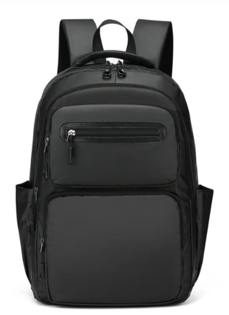 Professional black backpack for office, school and institutional supply